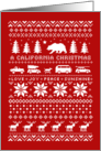 A California Christmas Sweater: Love, Joy, Peace, Sunshine card