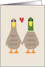 Love Ducks Valentine’s Day card