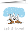 Beagle Let it Snow! Holiday card