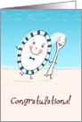 Dish Runs Away with the Spoon Wedding Congratulations card