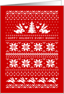 Hoppy Holidays Every Bunny card