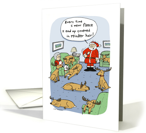 Fleece Navidad card (876607)