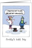 Frosty’s Last Day card