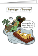 Reindeer Therapy card