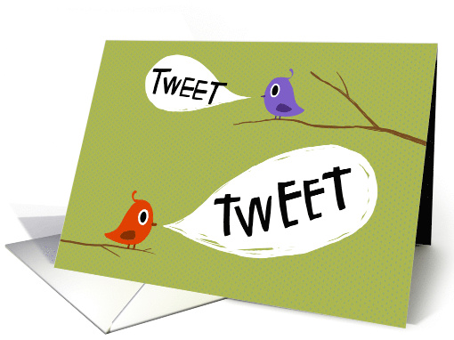 Birdie Greetings card (885950)