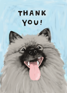 Keeshond Thank You