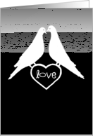 White Doves Valentine card
