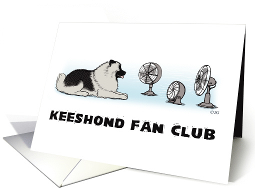 Keeshond Fan Club Happy Birthday card (892136)