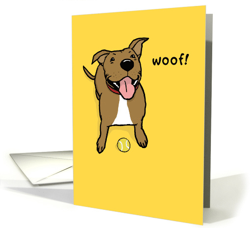 Woof Dog Thank You card (896488)