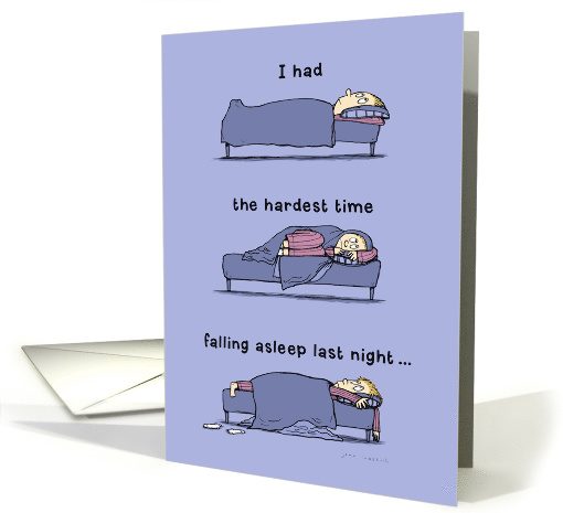 Funny Birthday Card - Counting Your Candles Helps Me Sleep card