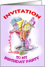 fairy drink invitation card