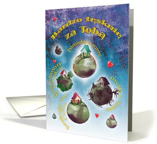 i miss you/tesknie za wami/polish card (451376)