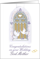 congratulation on wedding/ god mother card