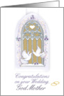 congratulation on wedding/ god mother card