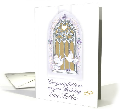 congratulation on wedding/ god father card (454560)