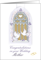 congratulation on wedding/ mother card