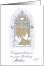 congratulation on wedding/ mother card