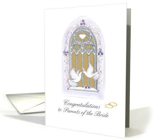 congratulation on wedding/ parents of bride card (454568)