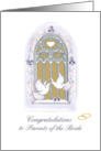 congratulation on wedding/ parents of bride card