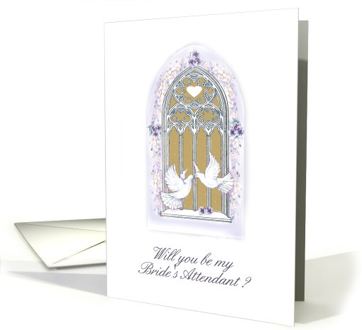 window/ invitation/bride's attendant card (455333)