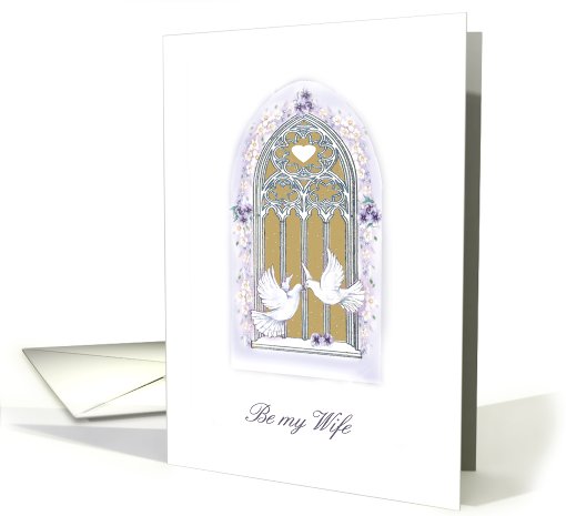 window/be my wife card (455347)