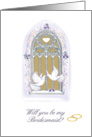 window/ invitation/bridesmaid card