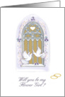 window/ invitation/flower girl card
