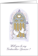 window/ invitation/godmother sponsor card