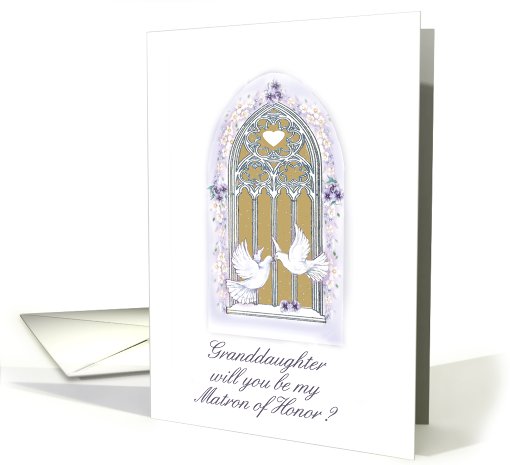 window/ invitation/matron of honor card (456112)