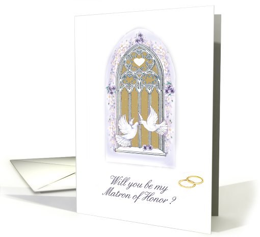 window/ invitation/matron_honor card (456130)