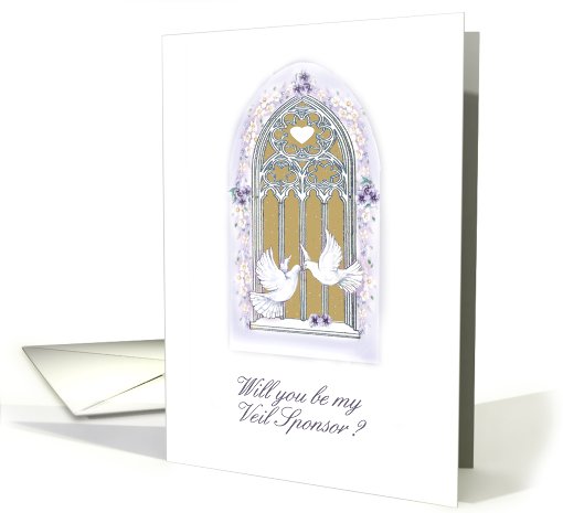 window/ invitation/veil sponsor card (456136)