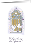 window/ invitation/veil sponsor card