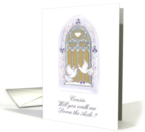 window/ invitation/down me down aisl/cousin card (456167)
