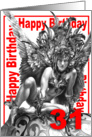 31 happy birthday card
