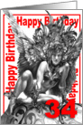 34 happy birthday card