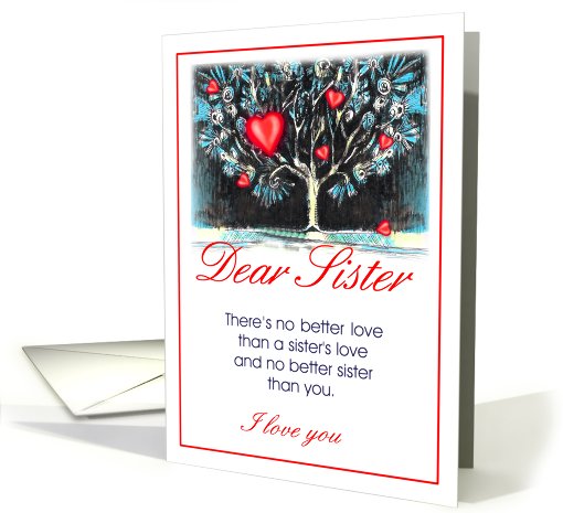 dear sister/miss you card (458404)