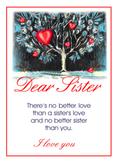 dear sister/miss you