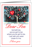 dear son/miss you card