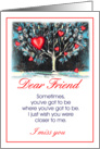 dear friend/miss you card