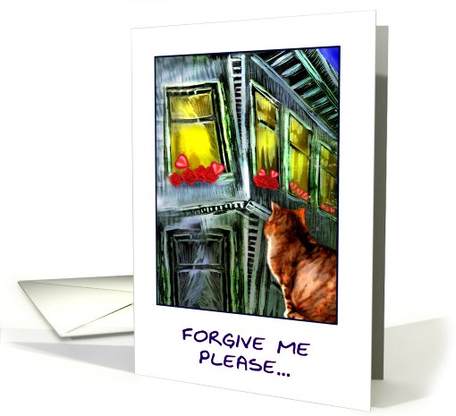 cat & window card (459564)