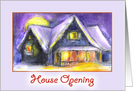 house opening/horisontal card