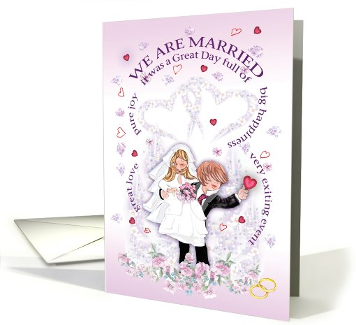 wedding just married card (462948)