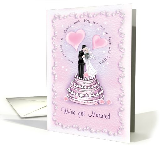 wedding we've got married card (462953)