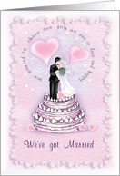 wedding we’ve got married card