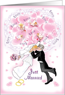 weddingjust married card