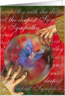 with sympathy card