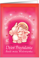 badz moja Walentynka/ be my Valentine card