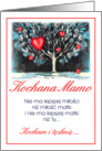 i miss you mom/ tesknie za toba mamo card