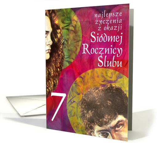 anniversary the 7th/ 7 rocznica slubu card (468729)