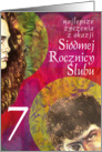 anniversary the 7th/ 7 rocznica slubu card